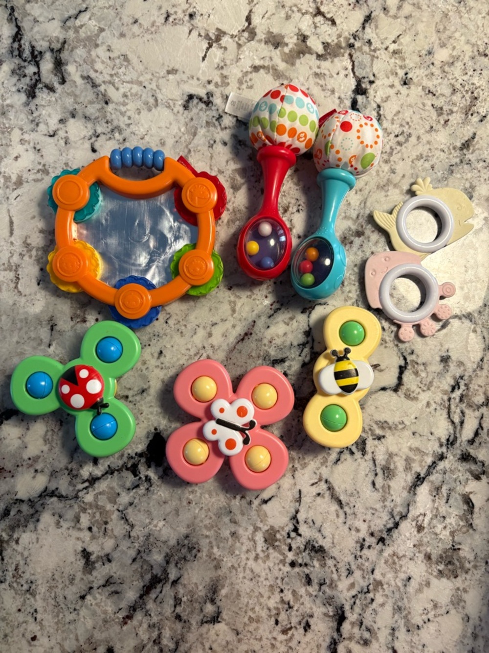 Assorted Kids Toy Rattles and Sensory Shakers - Multicolor